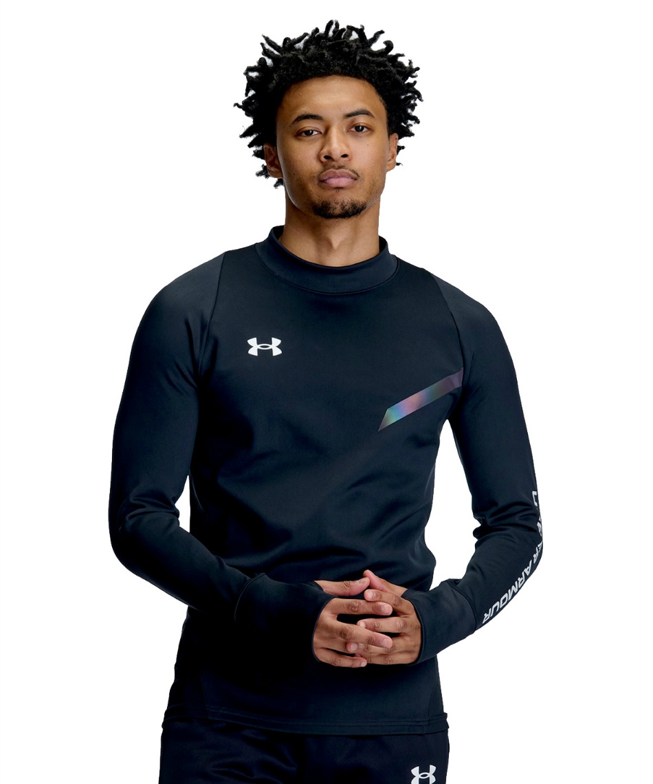 スポーツウェア 長袖 UA COLDGEAR PRO MOCK NECK SHIRT 6016723-001