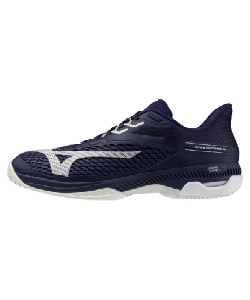 �l���|�C���g135pt 10% OFF�^SALE �y���������z�~�Y�m(MIZUNO) �e�j�X�V���[�Y �I�[���R�[�g�p �E�G�[�u�G�N�V�[�h6 SW AC WAVE EXCEED 6 SW AC 61GA251614 �����Y NV�^WH 26�D0