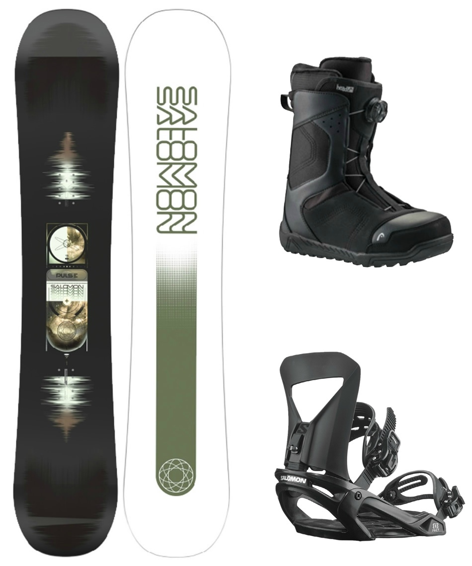 サロモン(SALOMON) スノーボード 3点セット L47661600 PULSE+PACT+REV 