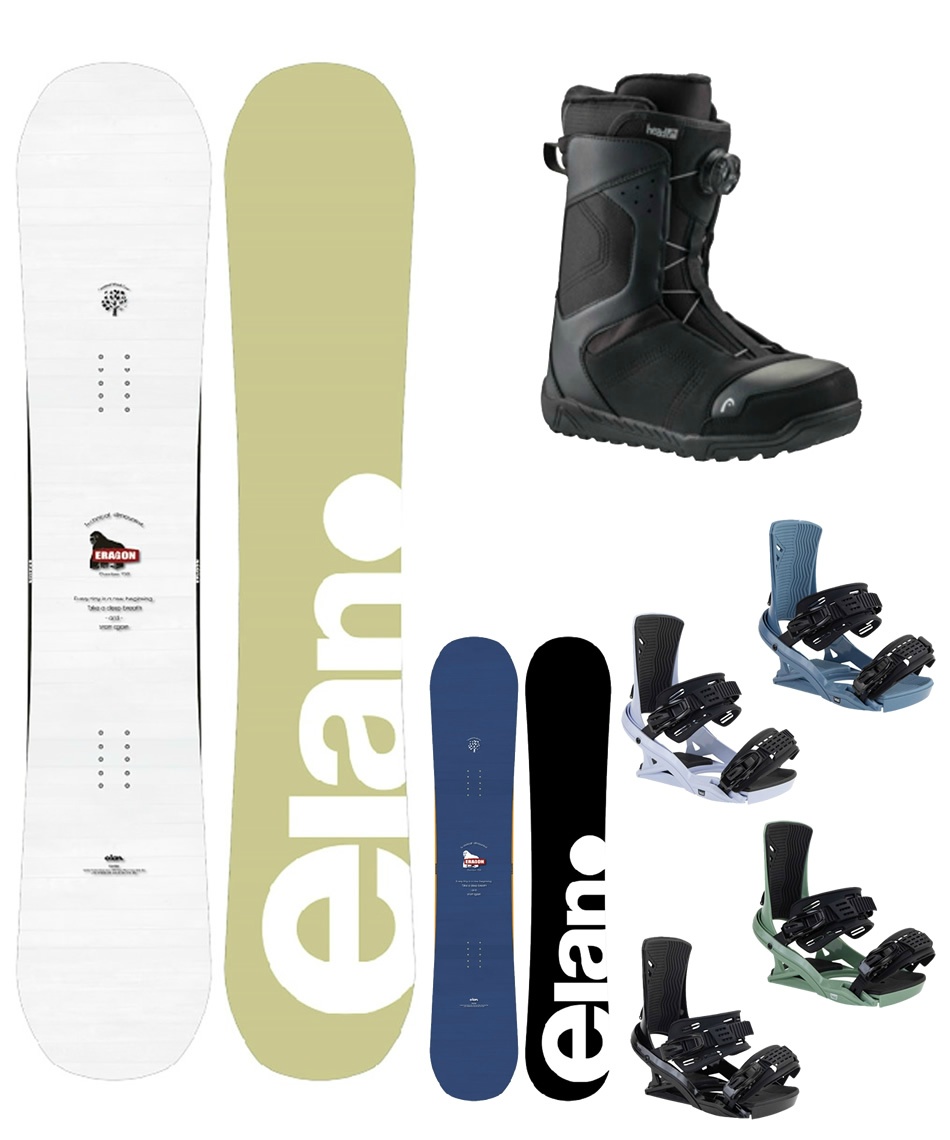 エラン(ELAN) スノーボード 3点セット ERAGON+FX ONE LYT+REV BOA