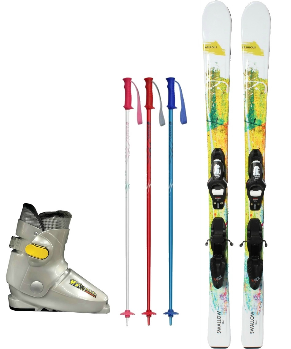 ☆ スワロー(Swallow) スキー板 ジュニアスキー 4点セット FABULOUS Jr