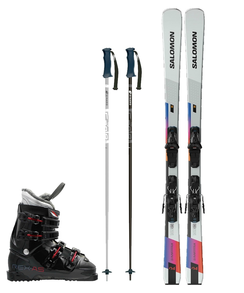 SALOMON お得なスキーフルセット‼︎ サロモン(SALOMON) スキー板 オールラウンド 4点セット S/MAX 4+M10 GW