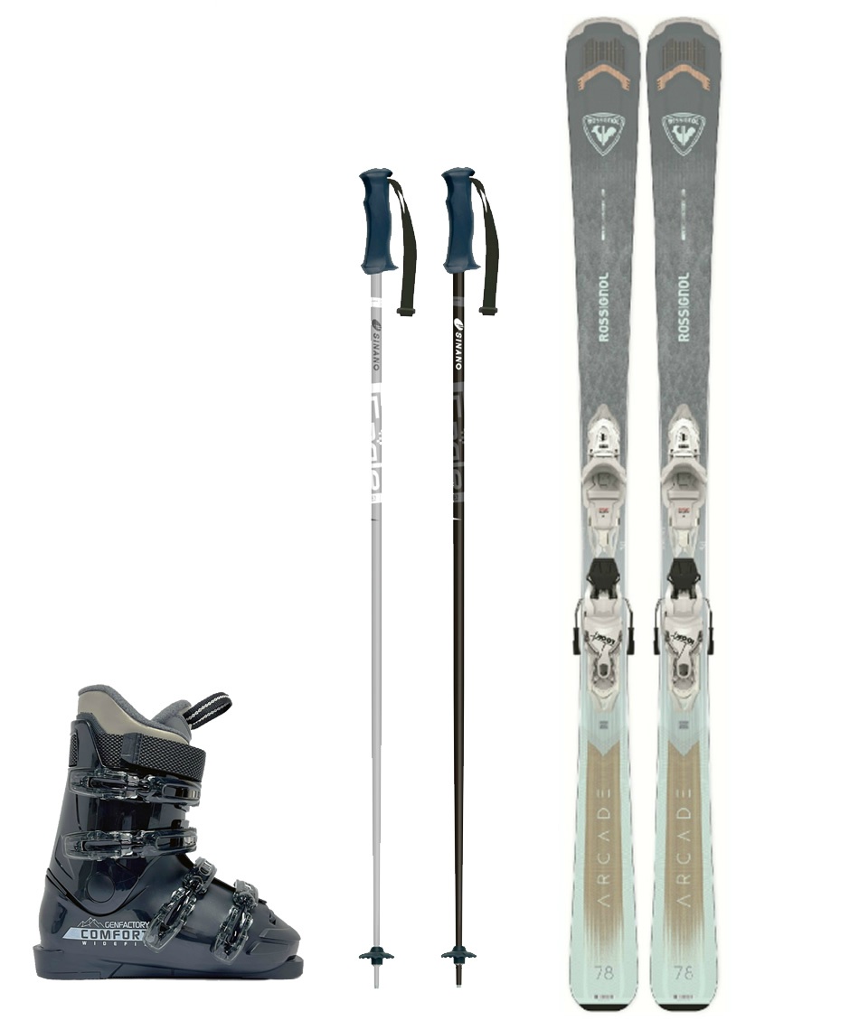 ロシニョール(ROSSIGNOL) スキー板 オールラウンド 4点セット ARCADE W