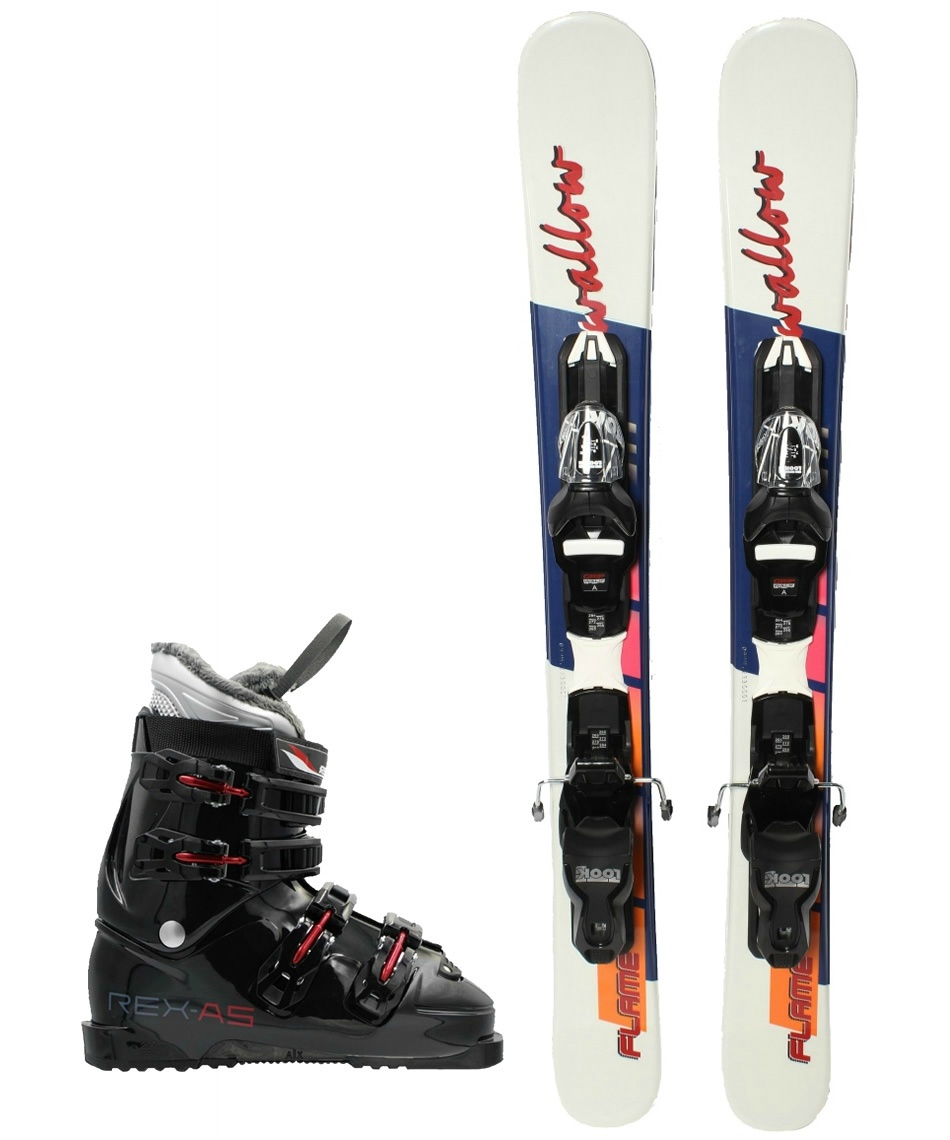 スワロー(Swallow) スキー板 ファンスキー 3点セット FLAME99+