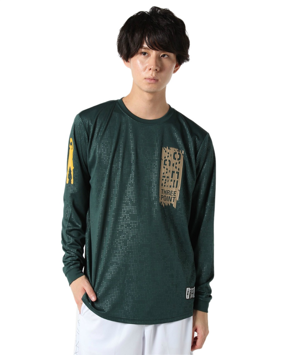 スリーポイント Threepoint バスケットボール 長袖シャツ 長袖プリントtシャツ Tpj02 スポーツ用品ならヒマラヤオンラインストア 公式