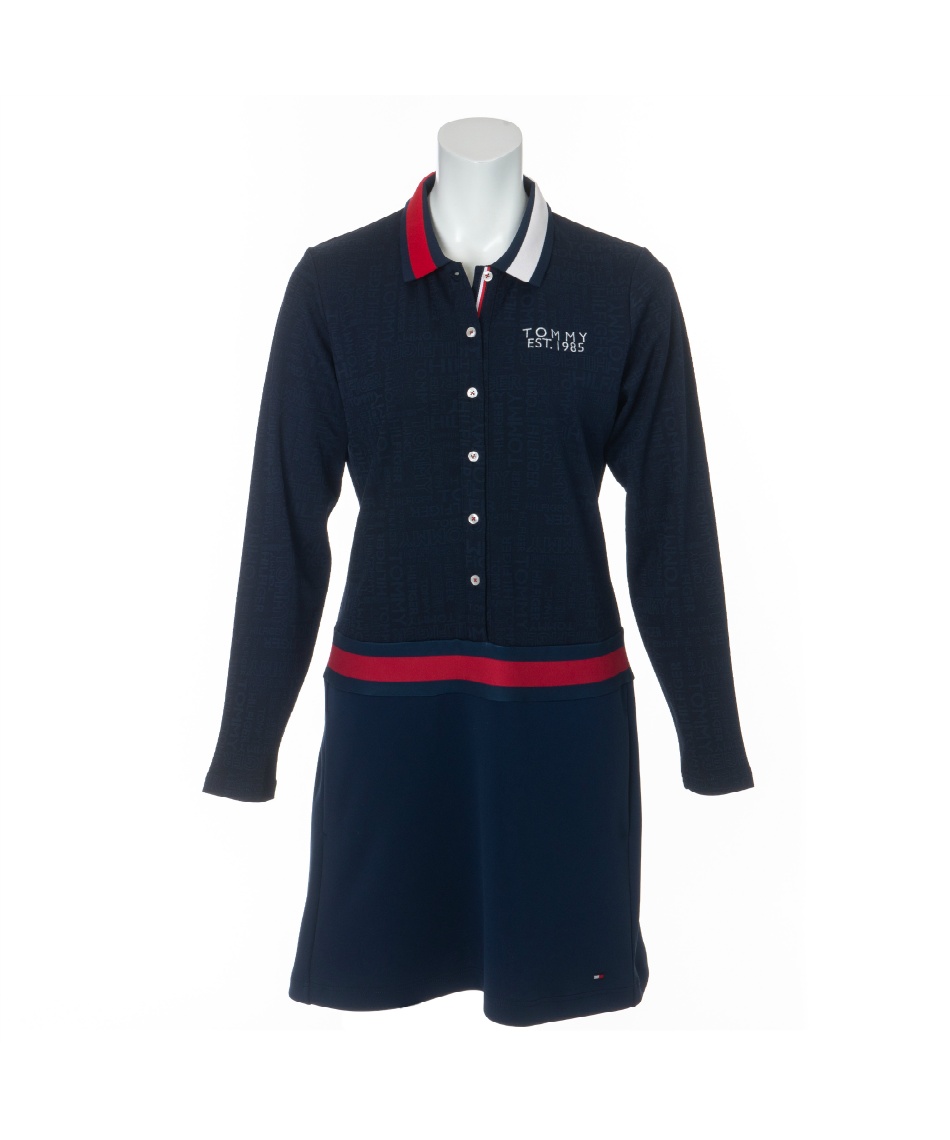 トミーヒルフィガーゴルフ Tommy Hilfiger Golf ゴルフウェア ワンピース ロゴジャカード Thla155 21年秋冬モデル スポーツ用品ならヒマラヤオンラインストア 公式