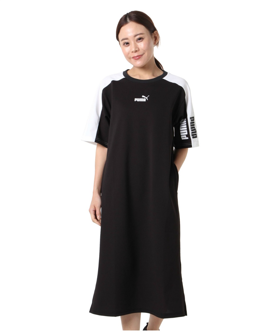 AMERI × PUMA 半袖ワンピース キッズ ボーイズ PUMA x ワンピース 半袖 Tシャツ PUMA Black