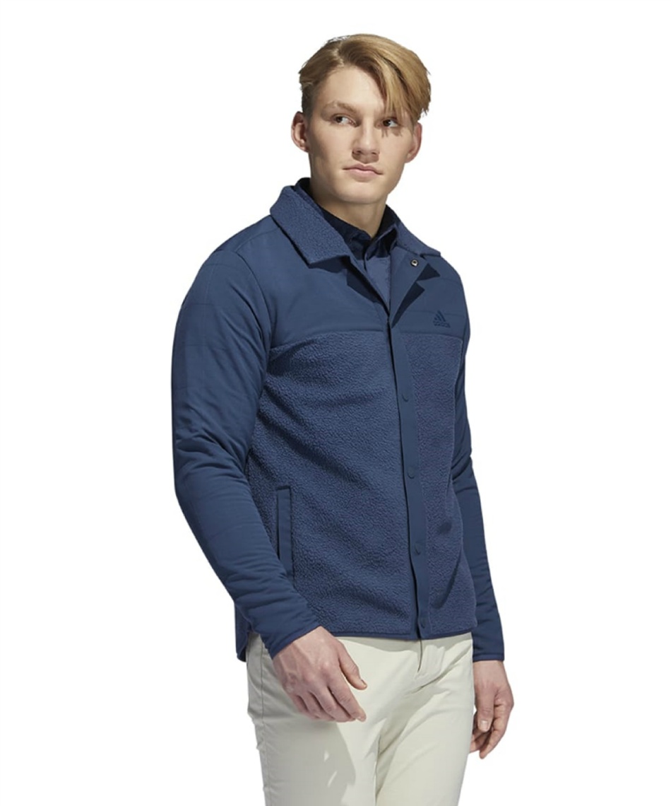 アディダス(adidas) ゴルフウェア ブルゾン 長袖撥水フリース シャツ