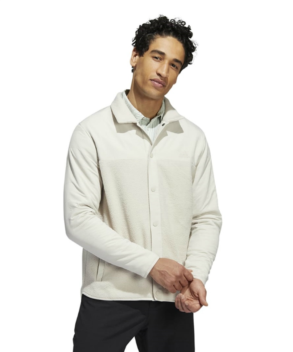 【新品L】adidas アディダスゴルフ　上下セット　シャツ&パンツ アディダス(adidas) ゴルフウェア ブルゾン 長袖撥水フリース シャツ