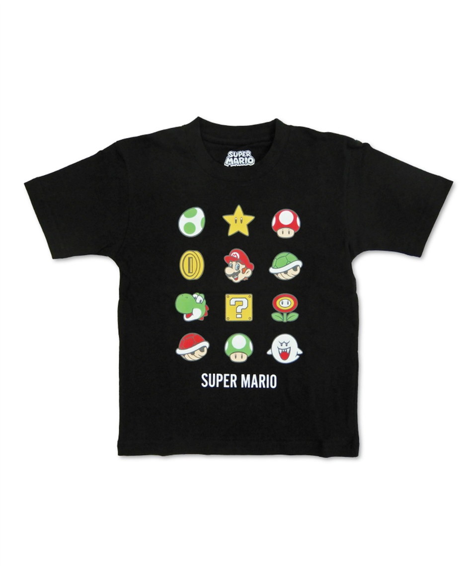 MARIO スーパーマリオ Tシャツ スーパーマリオ Tシャツ 半袖 マリオアイコン SS Tシャツ