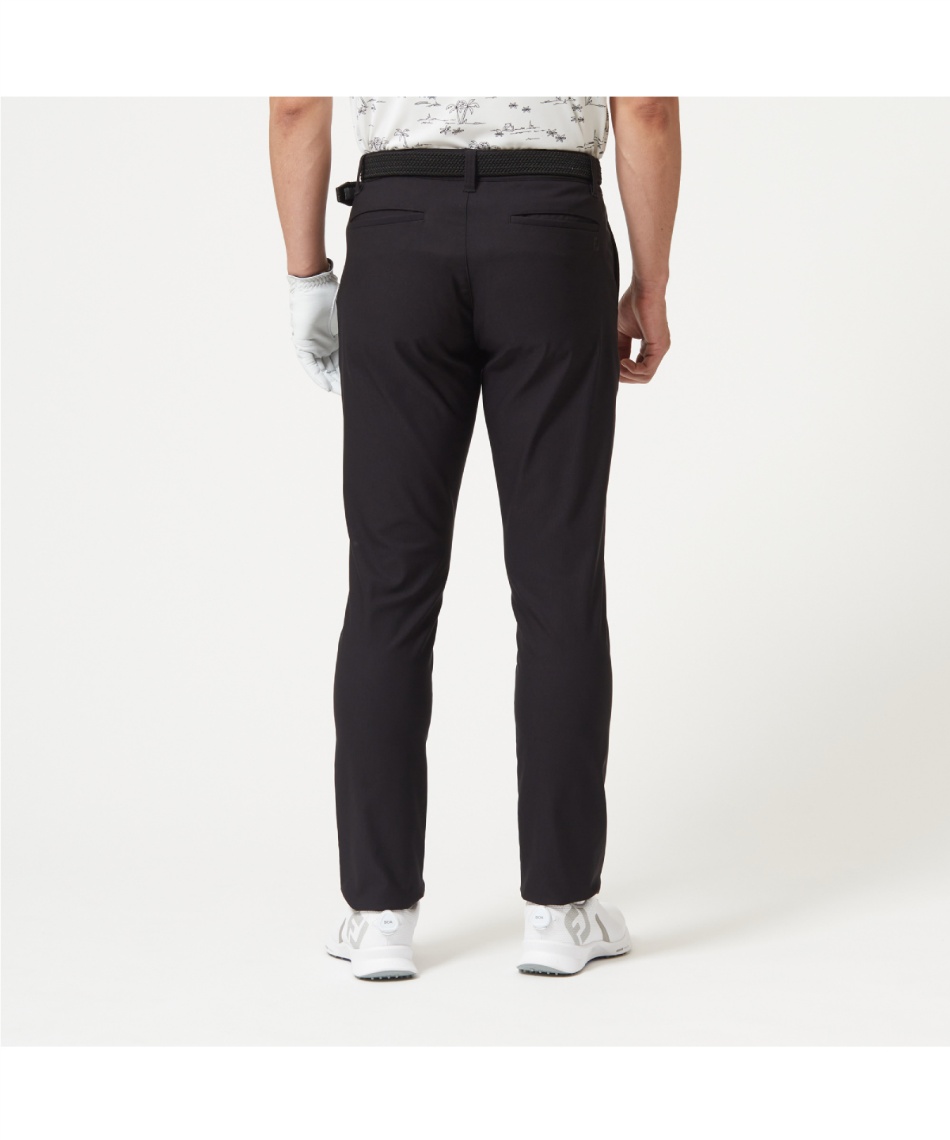 FJ フットジョイ ブラック ゴルフパンツ 裏フリース フットジョイ(FootJoy) ゴルフウェア ロングパンツ 裏起毛撥水サーモ