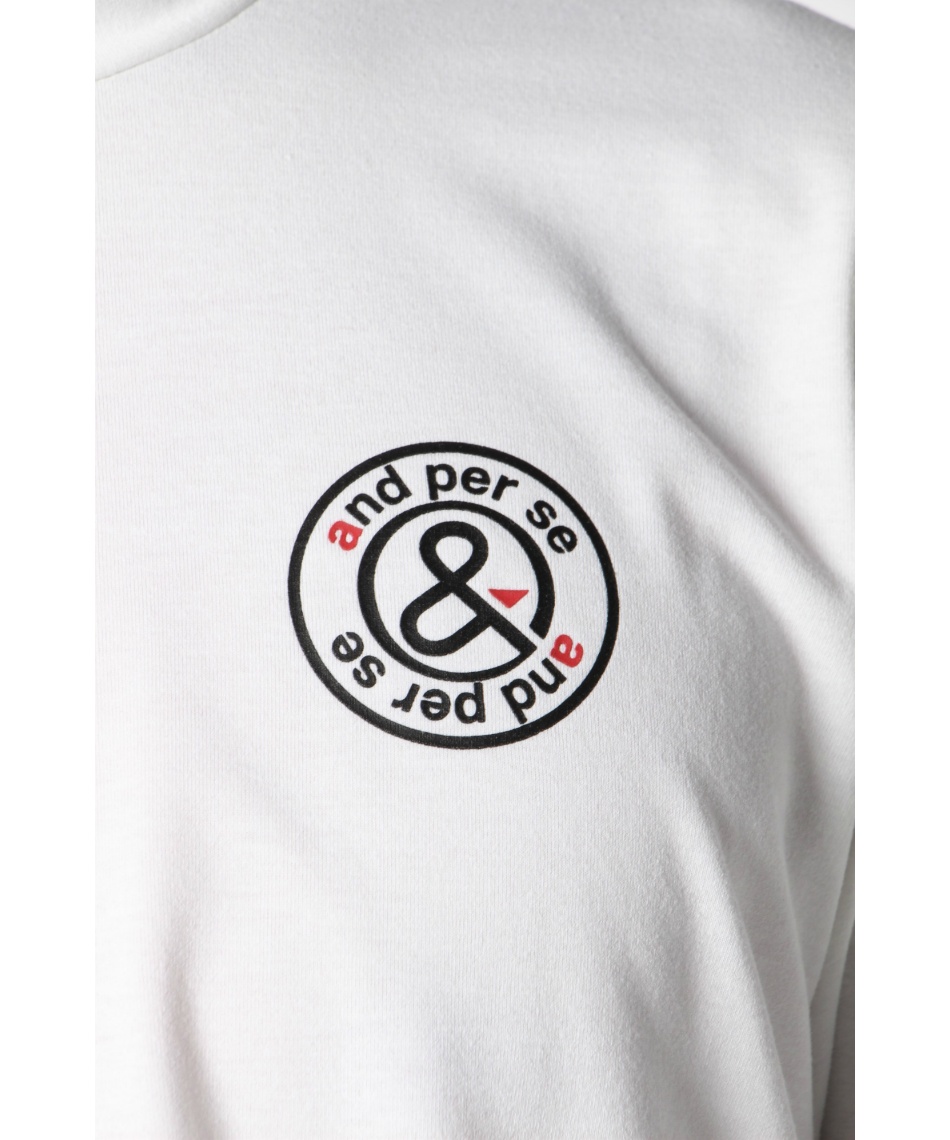 アンパスィ(and per se) ゴルフウェア 半袖シャツ ロゴプリント半袖