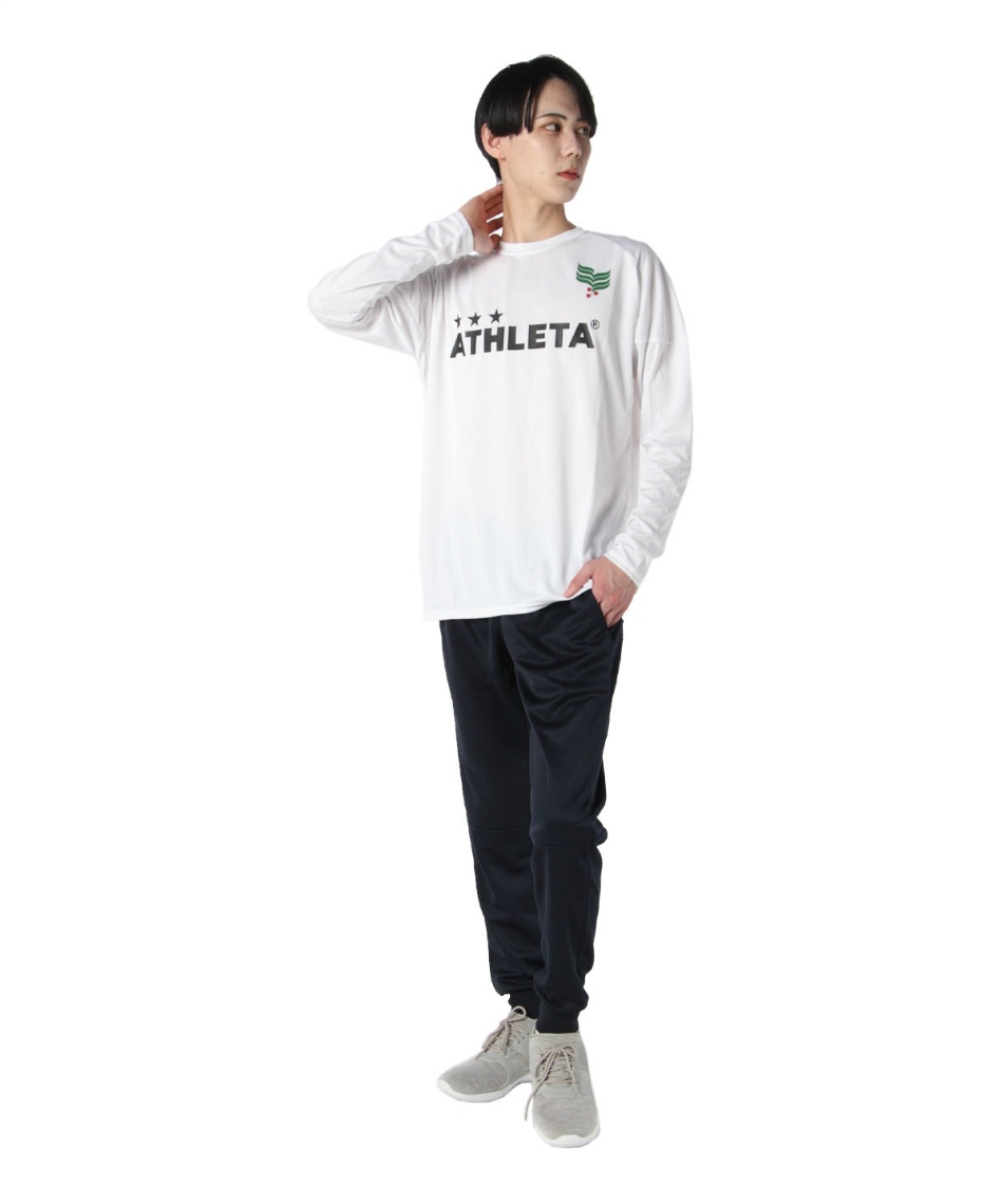 ATHLETA Mサイズ ブラック系 長袖 薄手 ATHLETA アスレタ サッカーウェア 長袖シャツ ジュニア 限定