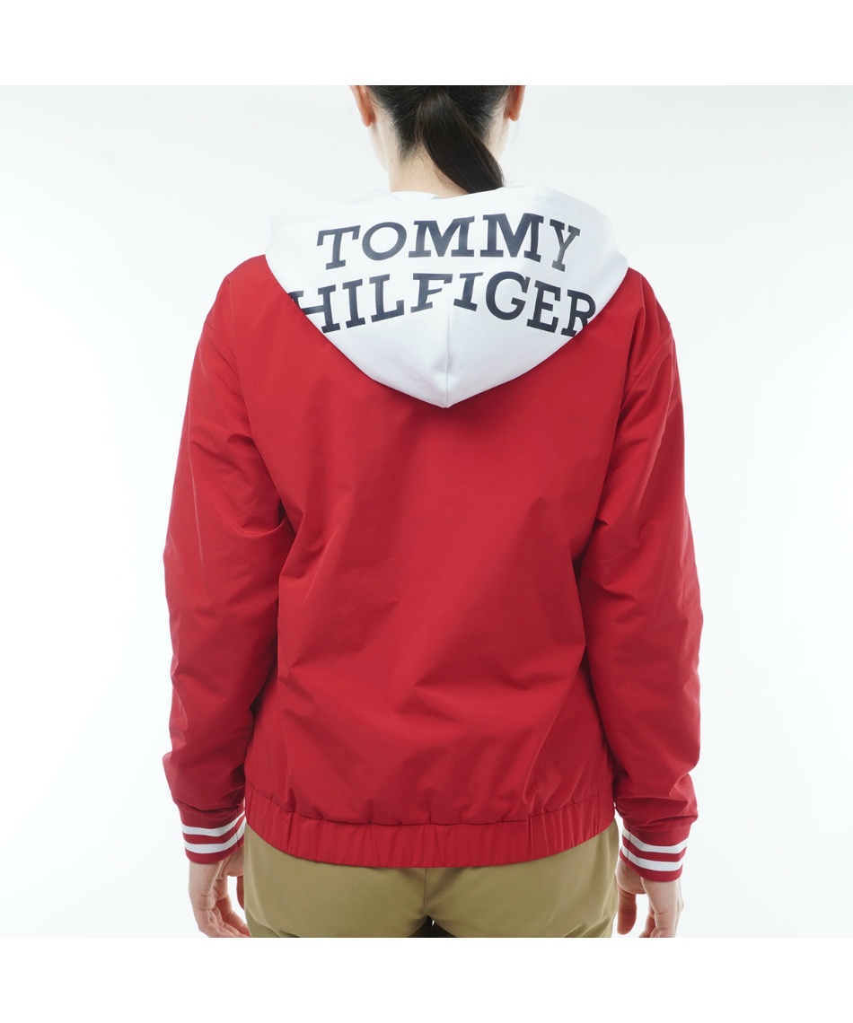 トミーヒルフィガーゴルフ パーカー ナイロン 赤 メッシュ ゴルフウェア トミーヒルフィガーゴルフ(TOMMY HILFIGER GOLF) ゴルフウェア