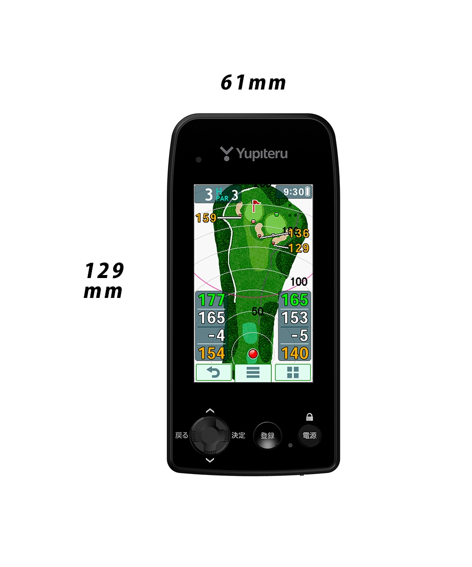 Yupiteru GPSナビ YGN 6100 ケース付き YGN6100｜ゴルフナビ｜Yupiteru(ユピテル)
