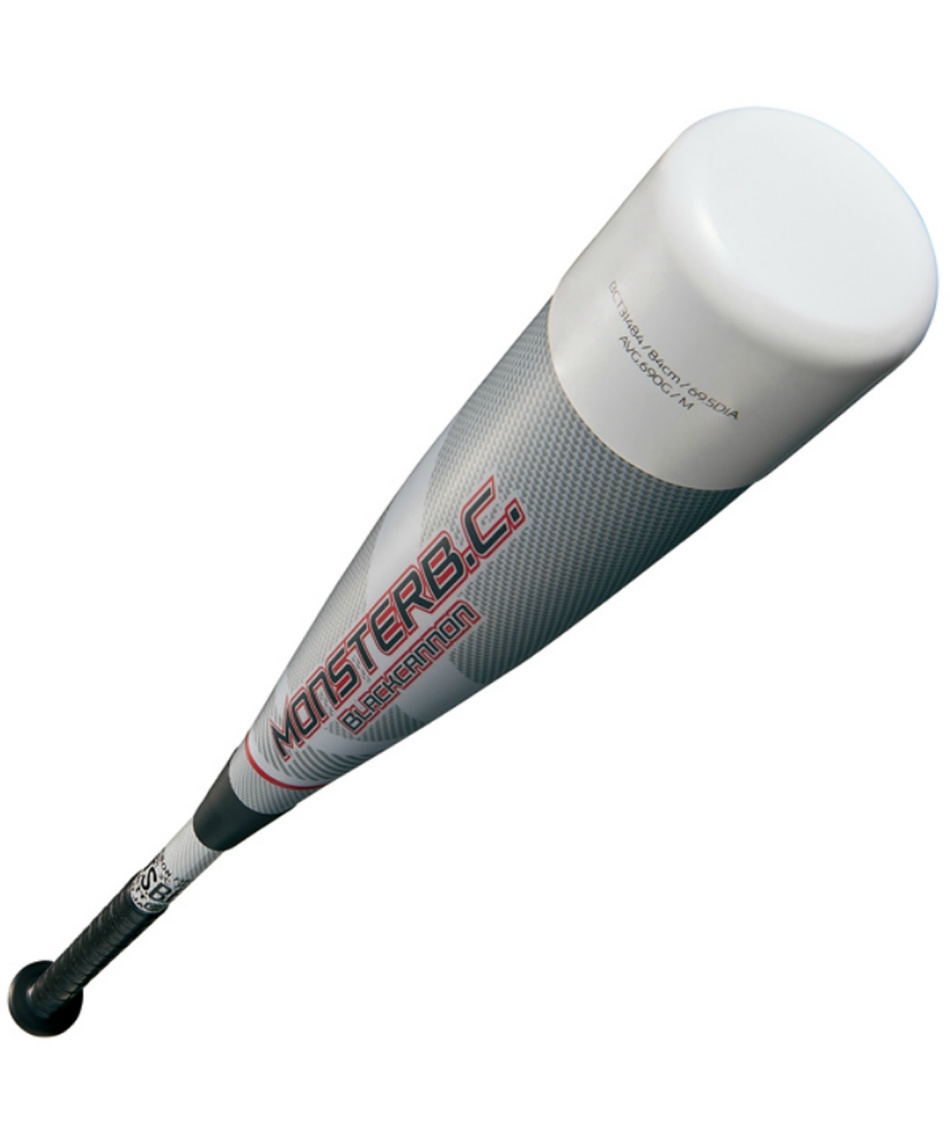 一般軟式FRP製バット　モンスターブラックキャノン　84cm／750g平均 軟式FRP製バット モンスターブラックキャノンHYDRA ヘッドバランス