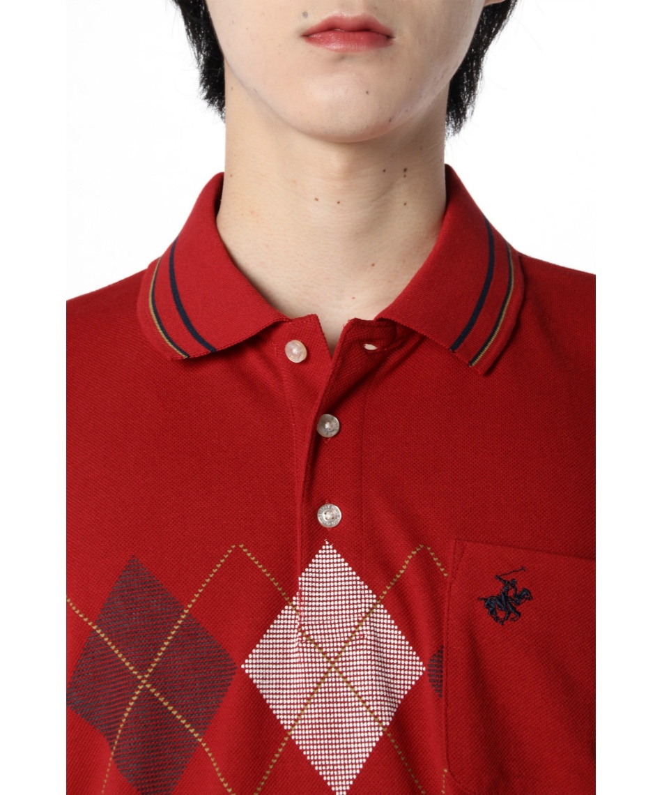 PUTUMAYO アーガイルプリント 半袖ポロシャツ PUTUMAYO アーガイルプリント 半袖ポロシャツ PUMA｜メンズ ゴルフ SB