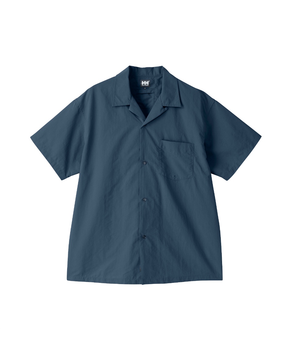 HELLY HANSEN◆ショートスリーブバスクシャツ/半袖シャツ/XS/ナイロン/BLK/無地/HH42402 ヘリーハンセン(HELLY HANSEN) 半袖シャツ ショートスリーブ