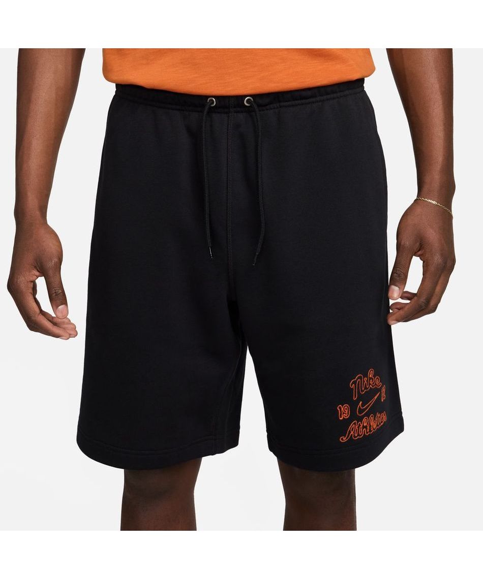 ナイキ ハーフパンツ NIKE ショーツ CLUB FT VRSTY FV4450-010 NIKE AS M NK CLUB FT SHORT VRSTY BLACK/SAFETY ORANGE（ナイキ