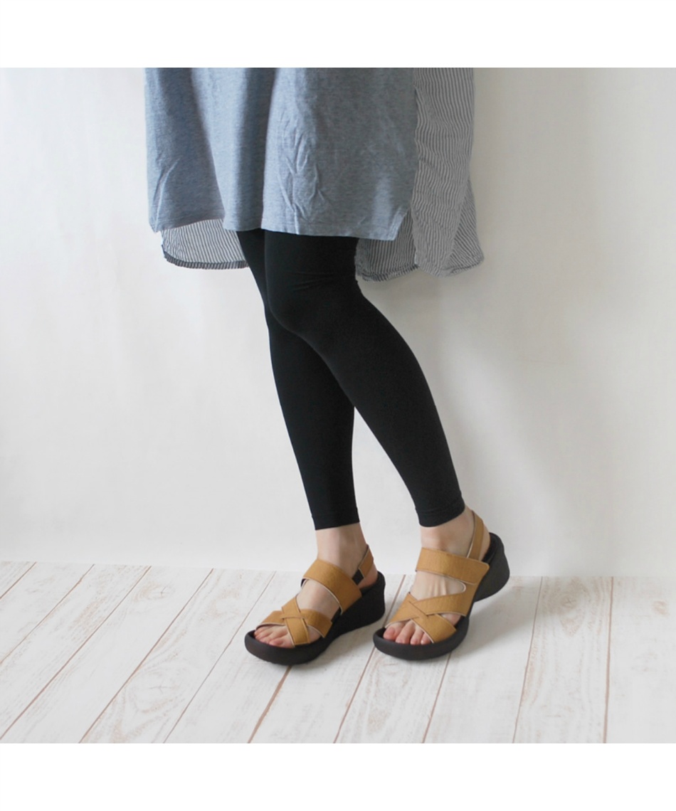 ストラップサンダル クロスベルトウェッジサンダル ウェッジソール