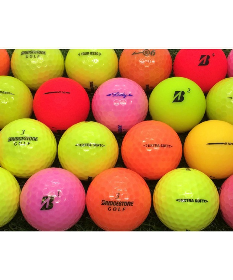 中古】ゴルフボール カラーシリーズ混合 Aランク ロストボール 02-40 