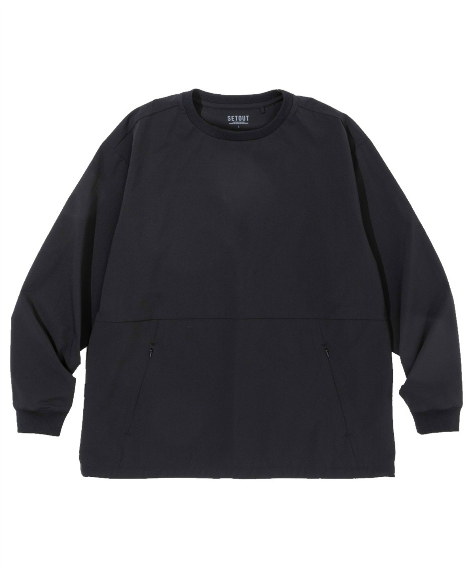 Tシャツ 長袖 ナチュラルテック サイドポケットロングスリーブTシャツ