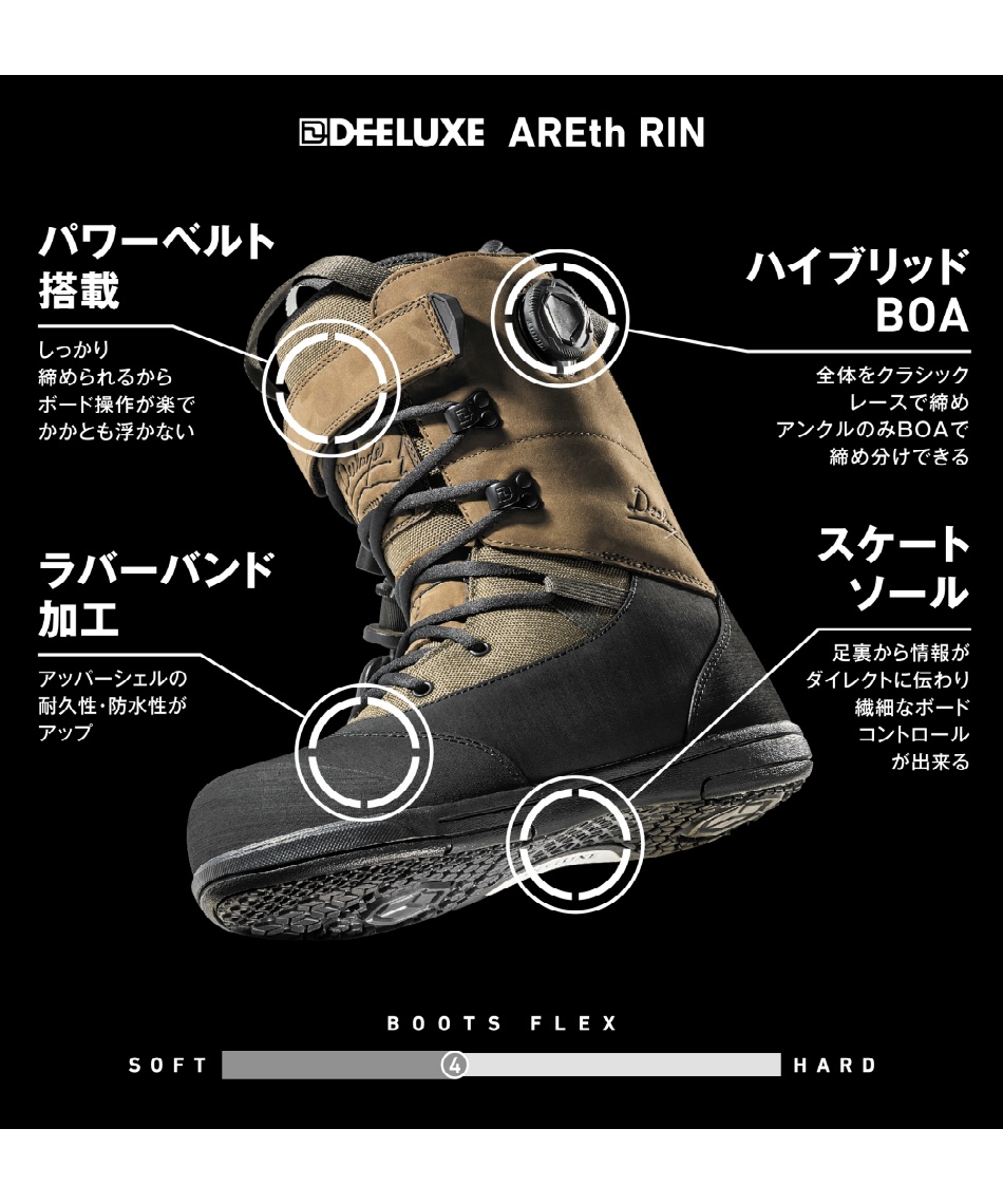 スノーボード DEELUX ARETH RIN Deeluxe AREth RIN Snowboard Boot - Men's - Snowboard