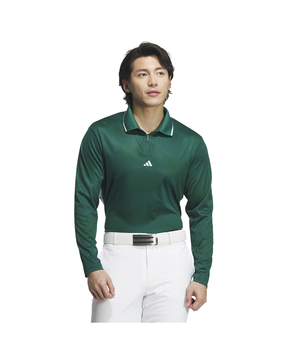 バックプリーツスカート　長袖ポロシャツ　秋冬　アディダス　ゴルフウェア　サイズS アディダス(adidas) ゴルフウェア ポロシャツ 長袖 アーカイブ