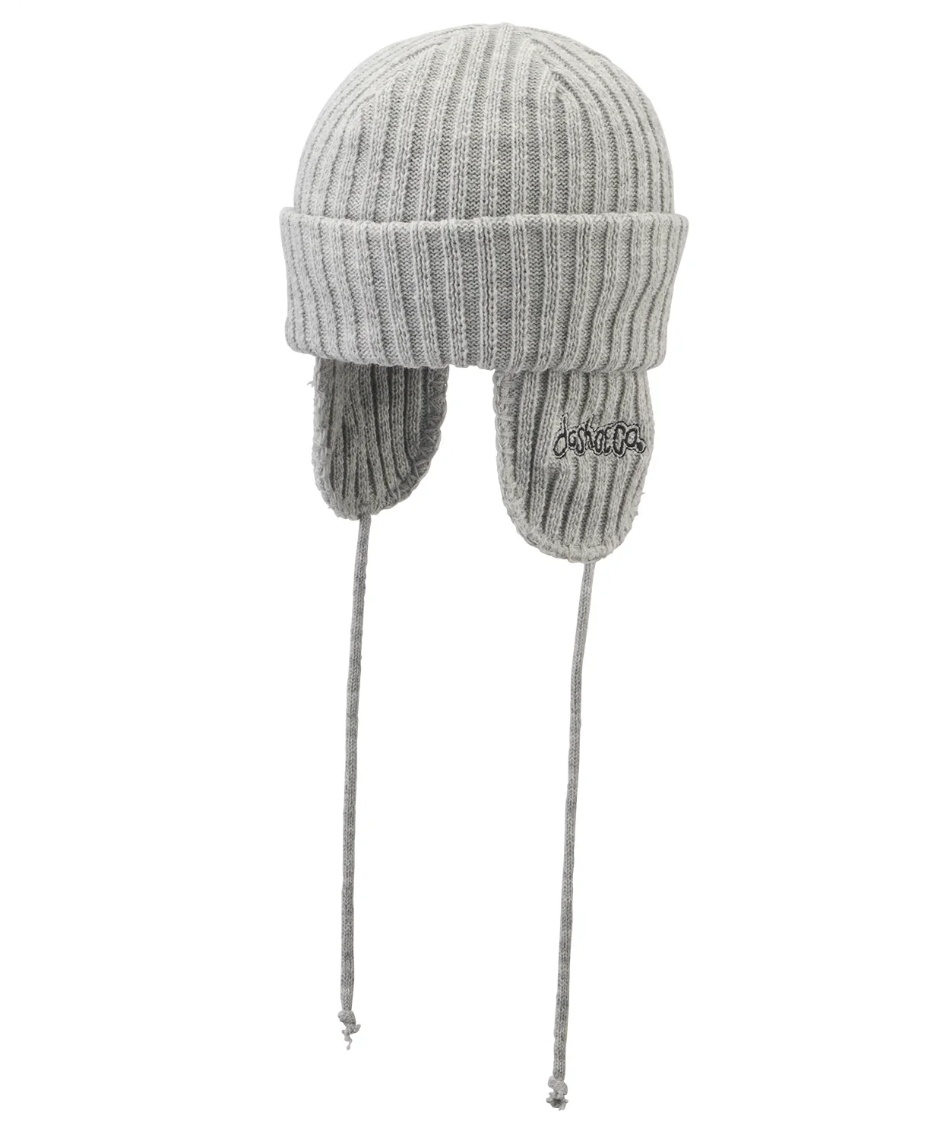 aeae EARFLAP BEANIE チャコール ビーニー ドット グレー aeae ドット ビーニー チャコールグレー MUSINSA coyseio - メルカリ