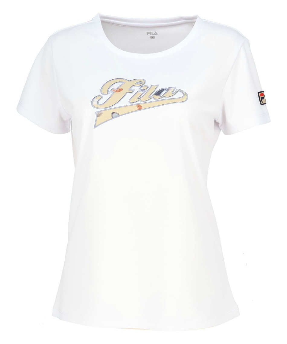 テニスウェア Tシャツ 半袖 アップリケTシャツ VL2926 | スポーツ用品