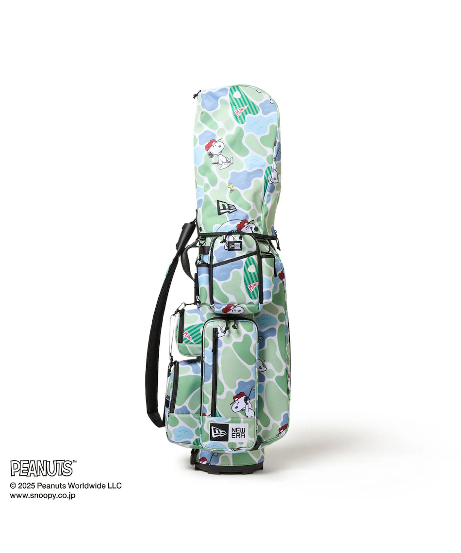 ニューエラ(NEW ERA) キャディバッグ PEANUTS ピーナッツ グリーンカモ