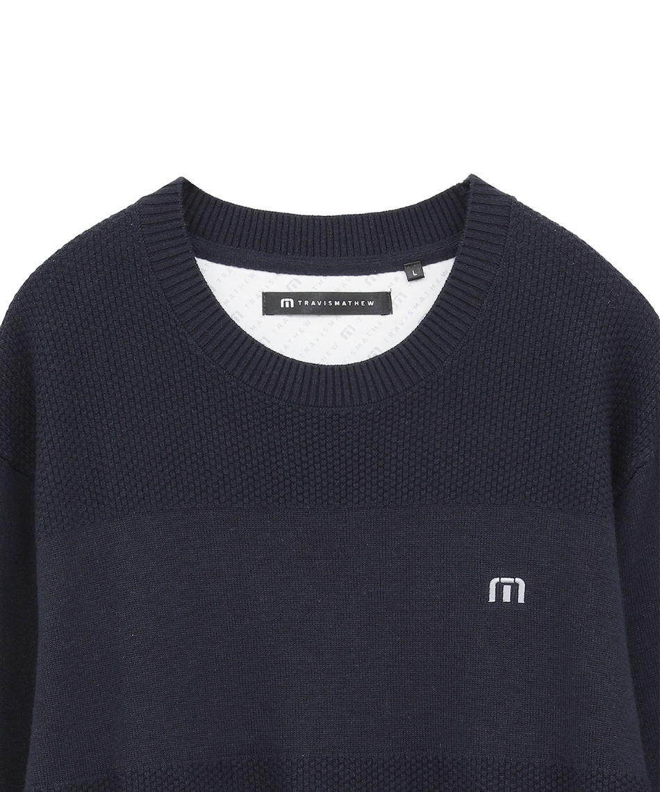 【新品、未使用】トラビスマシュー　ニットTシャツ　 メンズ　サイズ：2XL トラヴィスマシュー(TravisMathew) ゴルフウェア セーター Border