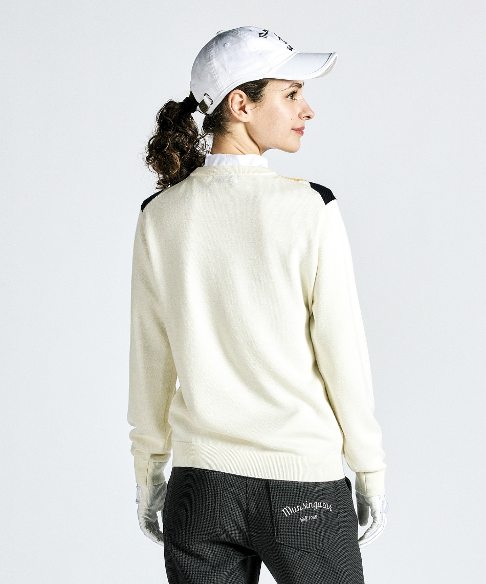 マンシングウェア】 セーター トレーナー ゴルフウェア 刺繍ロゴ 裏地