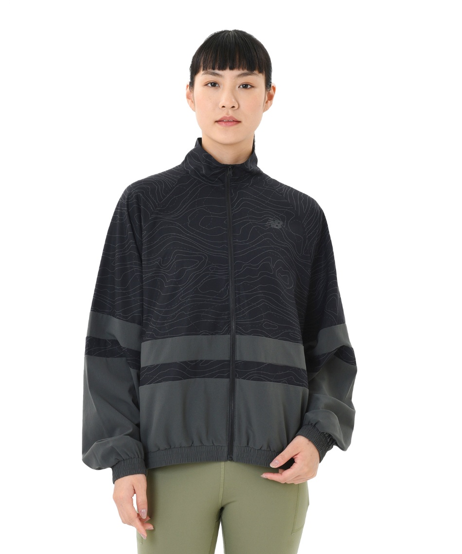 【新品】ニューバランス／ブルゾン／ウインドブレーカー ﾚﾃﾞｨｰｽｱﾊﾟﾚﾙ NB ATHLETICS パイピング ウィンドブレーカー