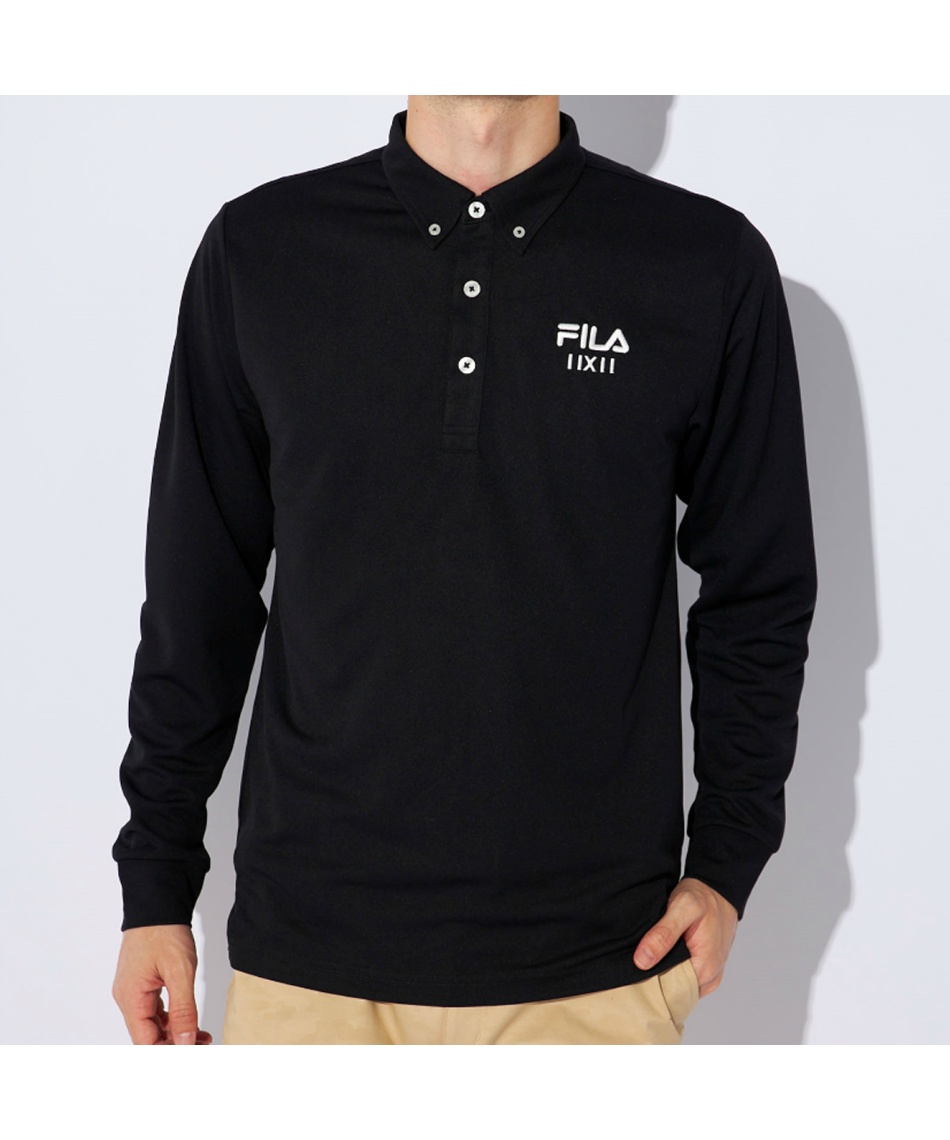 ゴルフウェア ポロシャツ 長袖 無地長袖ポロシャツ 784515Y 【ご自宅