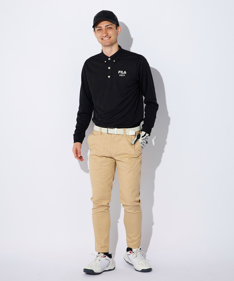 ゴルフウェア ポロシャツ 長袖 無地長袖ポロシャツ 784515Y 【ご自宅