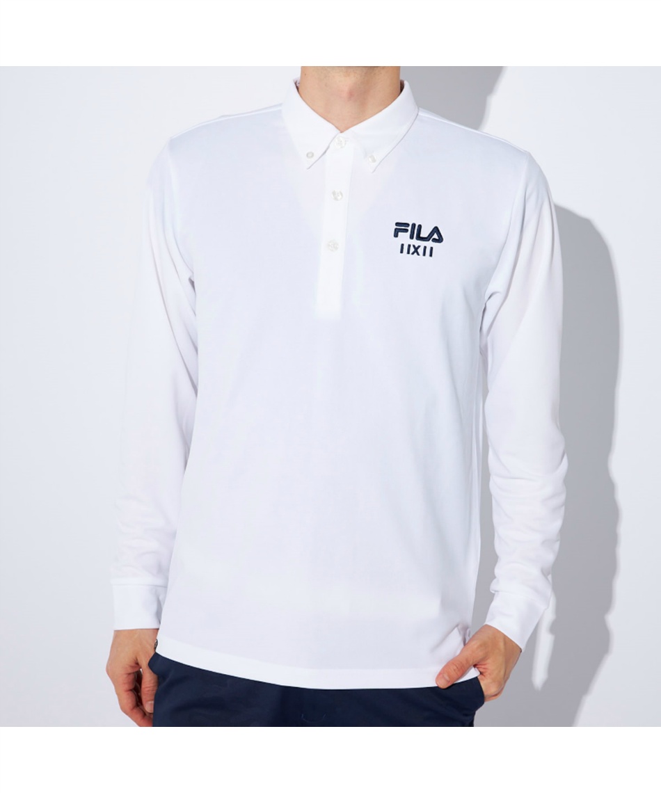 ゴルフウェア ポロシャツ 長袖 無地長袖ポロシャツ 784515Y 【ご自宅