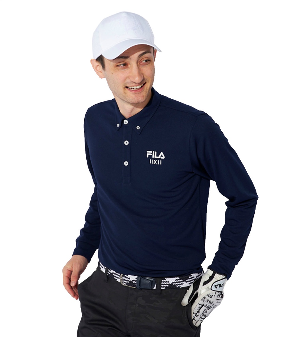 ゴルフウェア ポロシャツ 長袖 無地長袖ポロシャツ 784515Y 【ご自宅