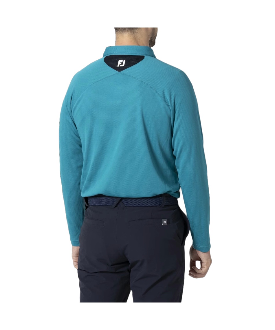 フットジョイ(FootJoy) ゴルフウェア ポロシャツ 長袖 MEN'S DRY