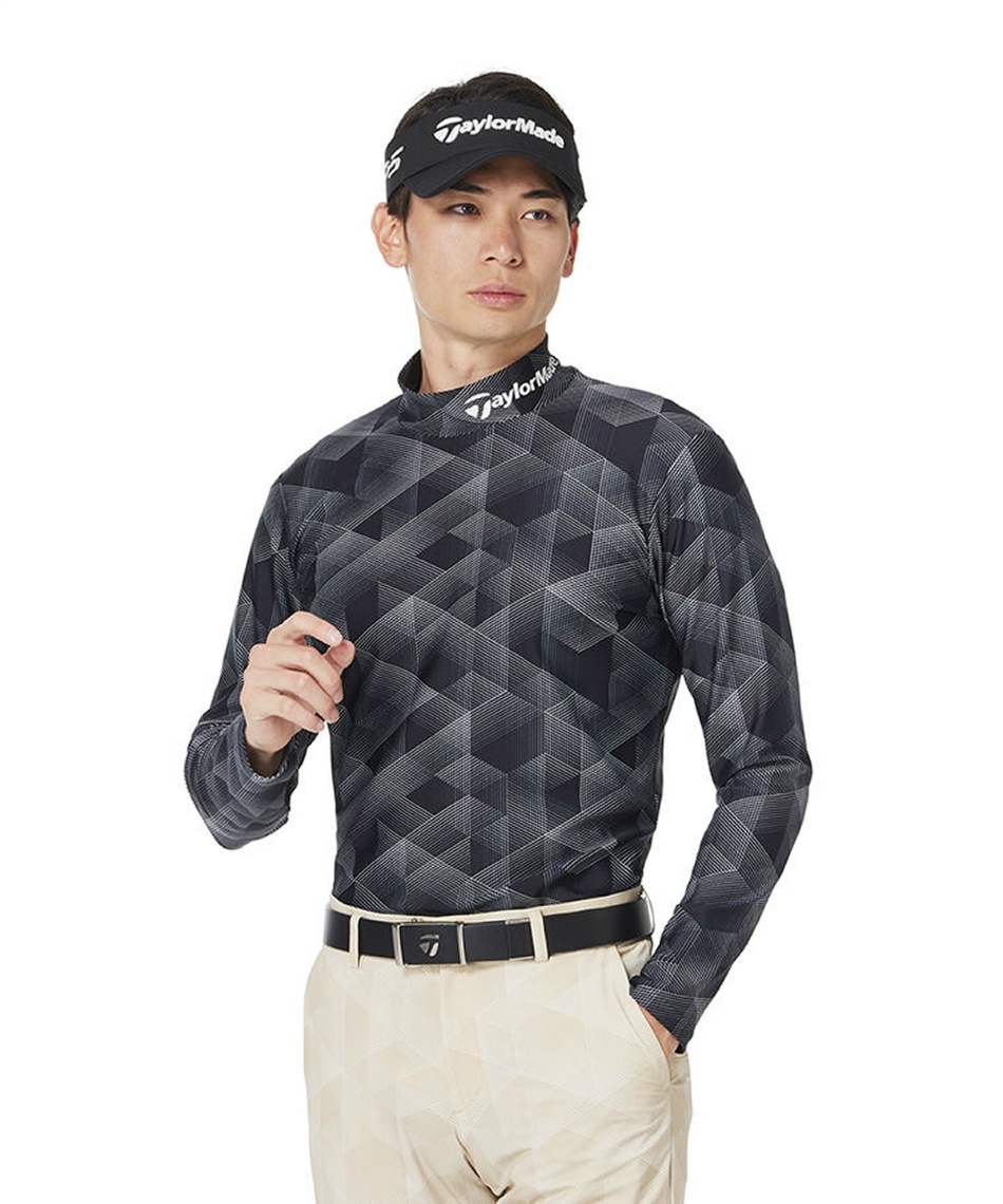 ゴルフウェア 長袖シャツ ツアー TMグラフィック LS モック UN324