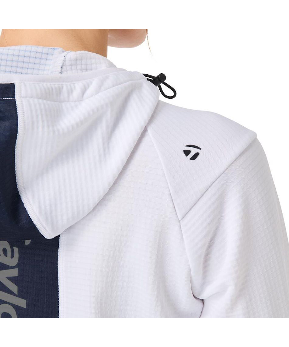 ゴルフウェア スウェット ウィメンズ ラインドL/S フーディー UN428