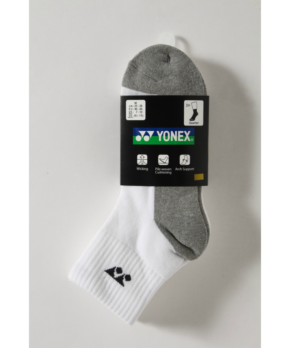 ヨネックス(YONEX) アンクルソックス 3足セット 19234Y | スポーツ用品