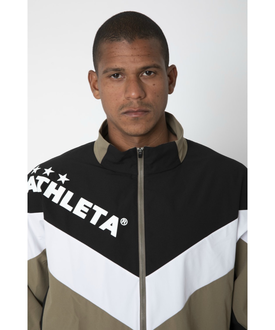 ■激レア■ピステ■ナイロンジャケット■サッカー■フットサル■プージャー アスレタ(ATHLETA) サッカーウェア ピステトップ カラーブロック