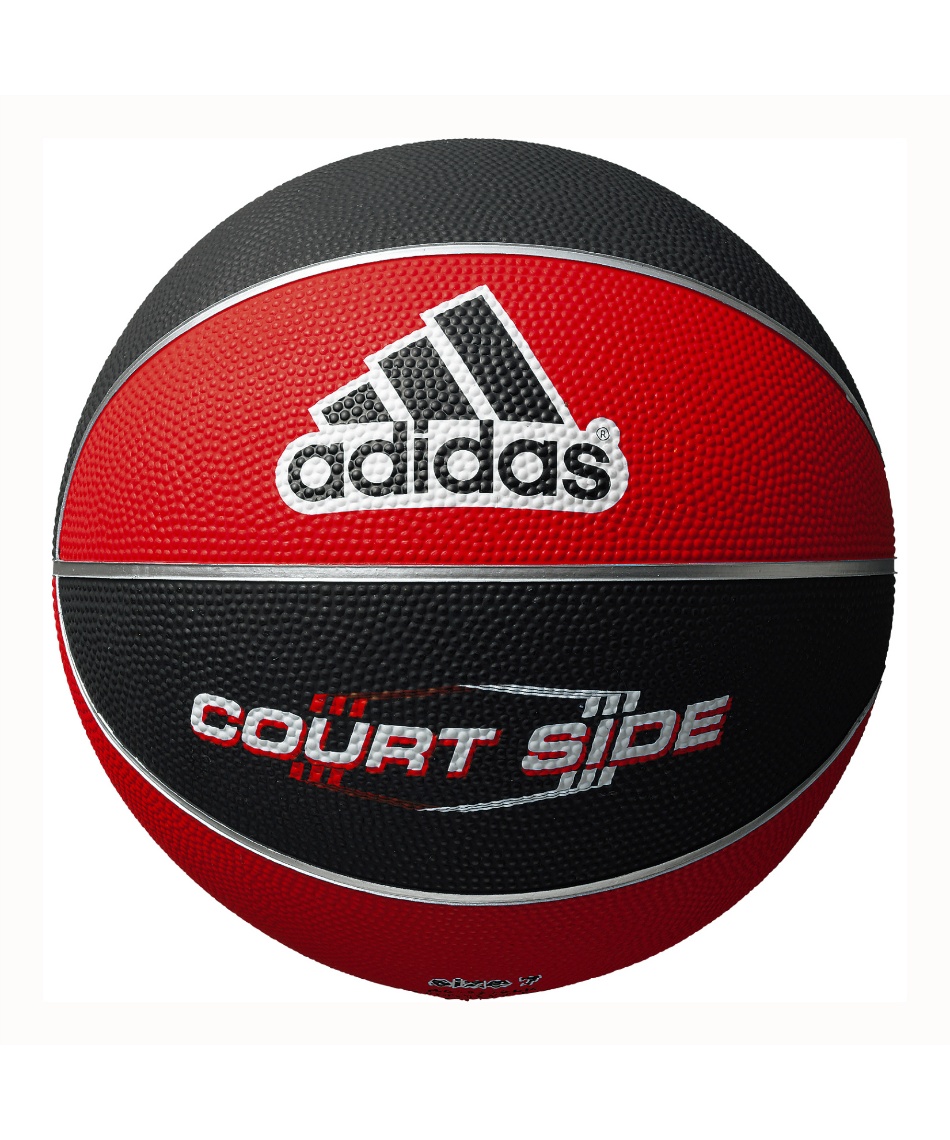 バスケットボール 7号球コートサイド ゴムバス 赤×黒 7号球