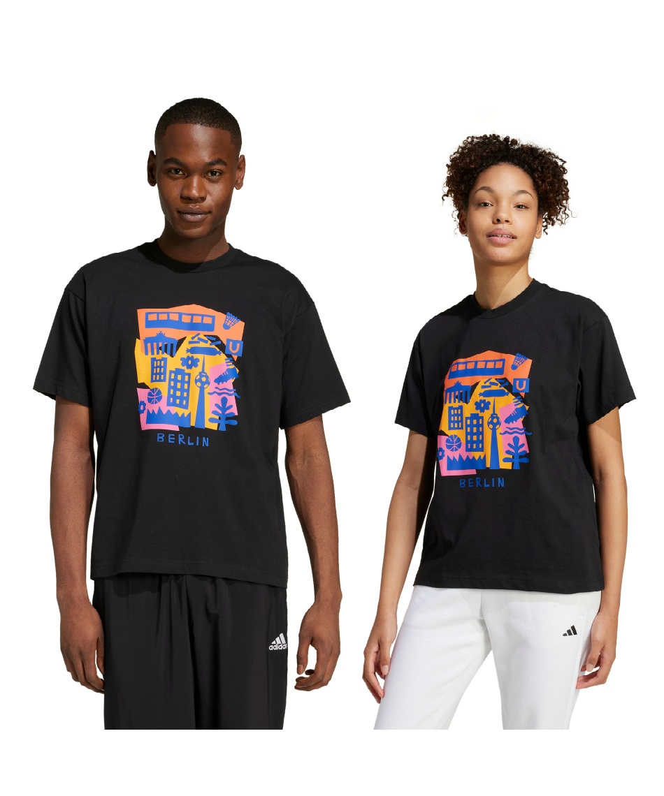 半袖Tシャツ Tシャツ 半袖ベルリン ペーパーカット半袖Tシャツ ジェンダー