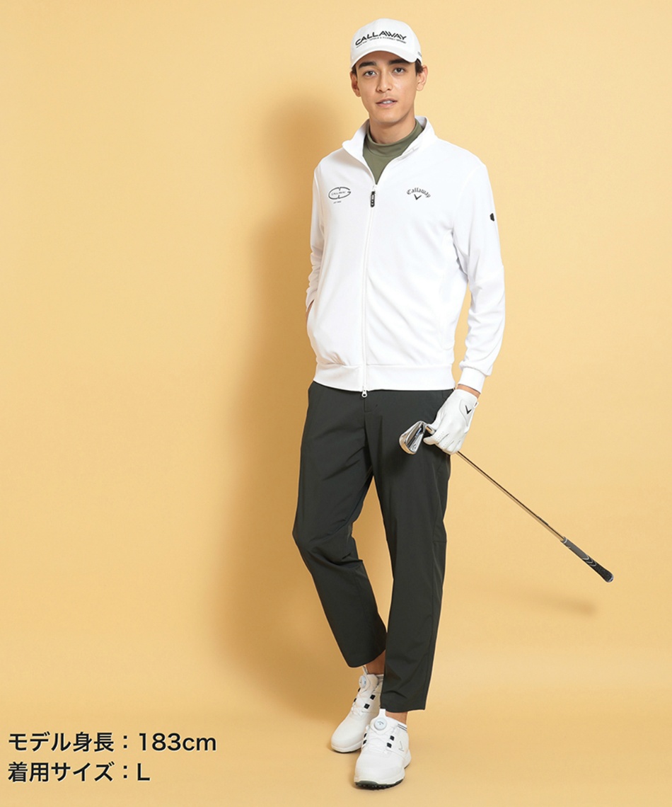 ゴルフウェア ロングパンツ ストレッチナイロンリラックスパンツ