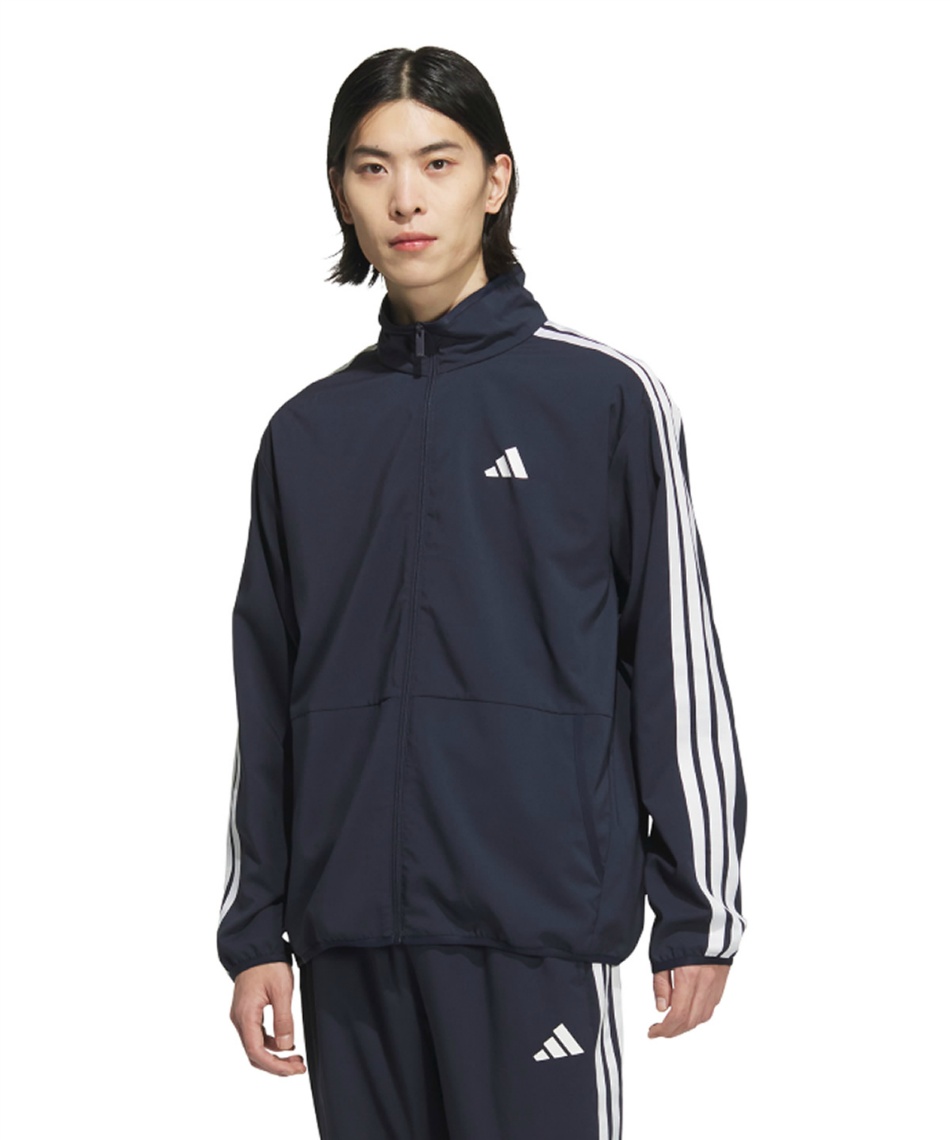 adidas フード付きジャケットネイビー ジュージ上下 アディダス(adidas) スポーツウェア クロスウェア ジャケット