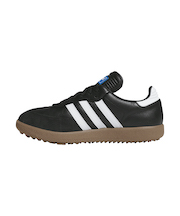 adidas Samba ゴルフシューズ ブルグレインレザー adidas Samba Spikeless Golf Shoes - Black | Free Shipping with