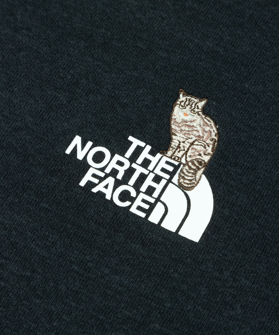 THE NORTH FACE 猫刺繍 ブラック トレーナー　スーピッカークルー 公式】ズーピッカークルー（ユニセックス）｜ザ・ノース