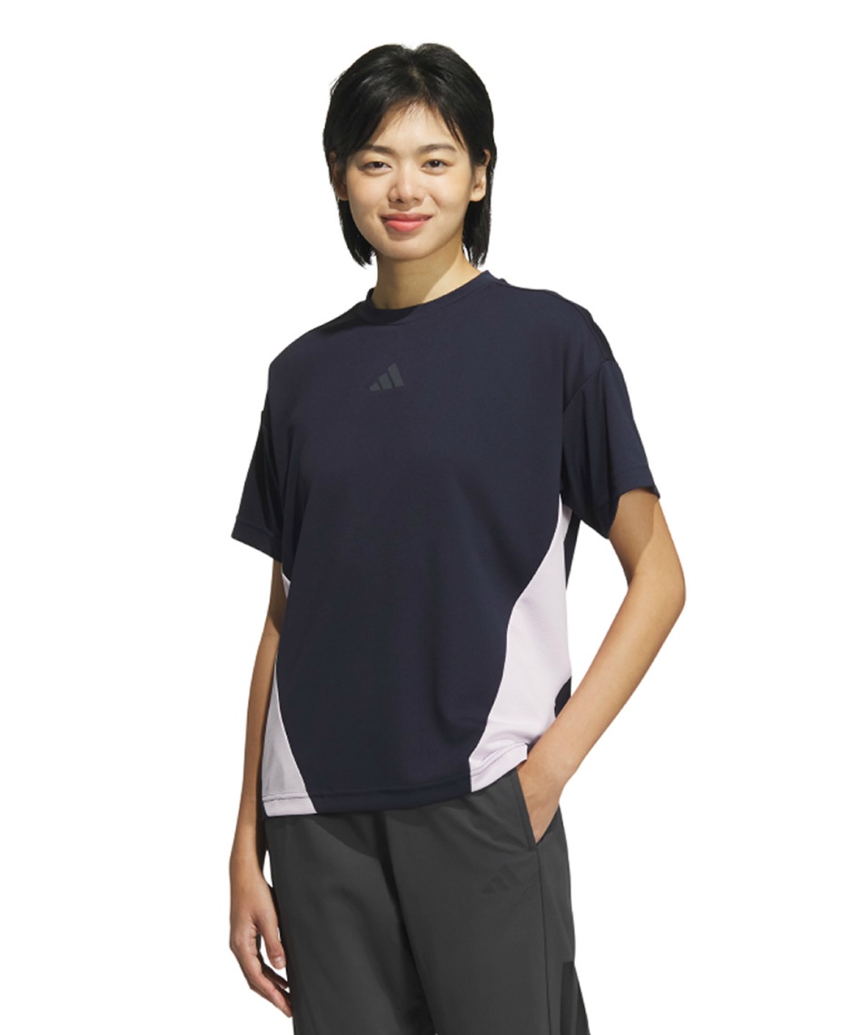 アディダス(adidas) Tシャツ 半袖 カラーブロック 半袖Tシャツ JP0007